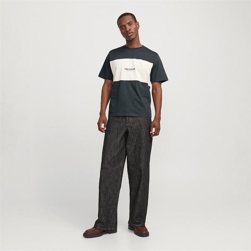 Футболка Jack & Jones JORVESTERBRO BLOCK TEE SS CREW STYD AW24 12277742-ForestRiver Anti