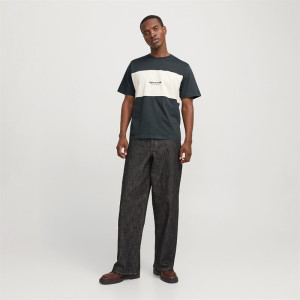 Футболка Jack & Jones JORVESTERBRO BLOCK TEE SS CREW STYD AW24 12277742-ForestRiver Anti