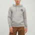 Худі JJLOCK SWEAT HOOD 12213245-Light Grey Melange SMALL Jack&Jones L Сірий 12213245-Light Grey Melan