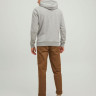 Худі JJLOCK SWEAT HOOD 12213245-Light Grey Melange SMALL Jack&Jones L Сірий 12213245-LIGHT GREY MELAN