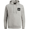 Худі JJLOCK SWEAT HOOD 12213245-Light Grey Melange SMALL Jack&Jones L Сірий 12213245-LIGHT GREY MELAN