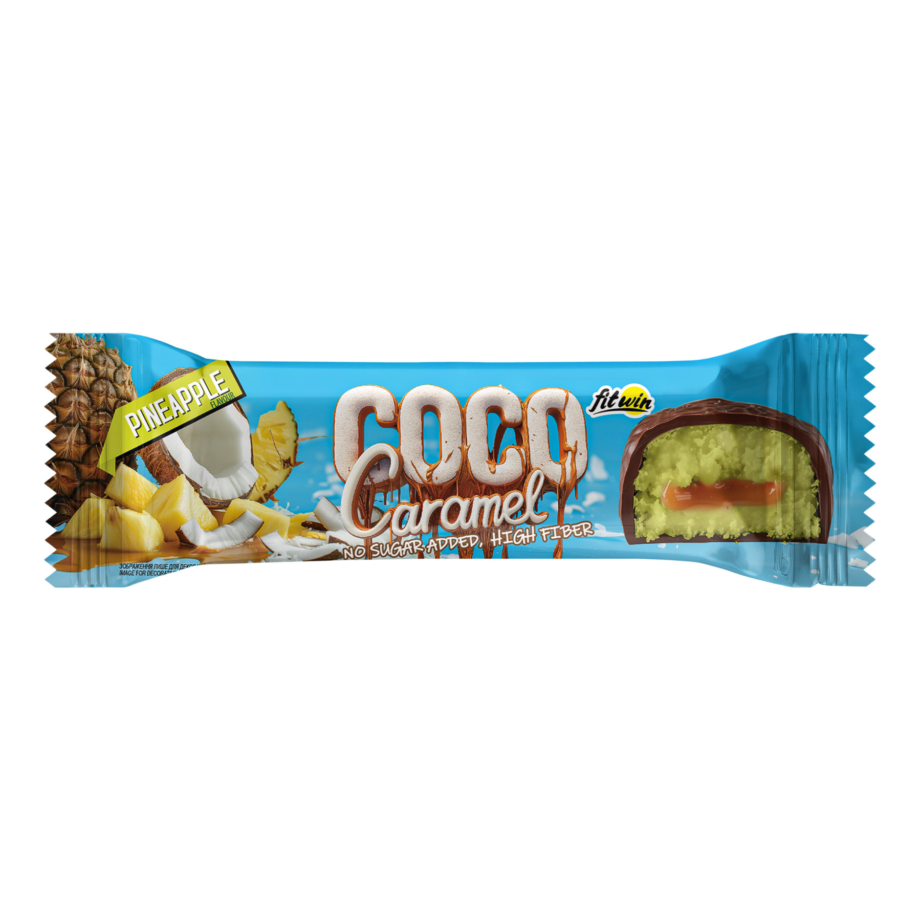 Батончик FitWin Coco Caramel - 20x40g Pineapple 2023-10-2666