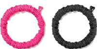 Резинка для волосся Adidas Hair Scrunchies 2pk чорний, рожевий Жін One Size ADAC-16550