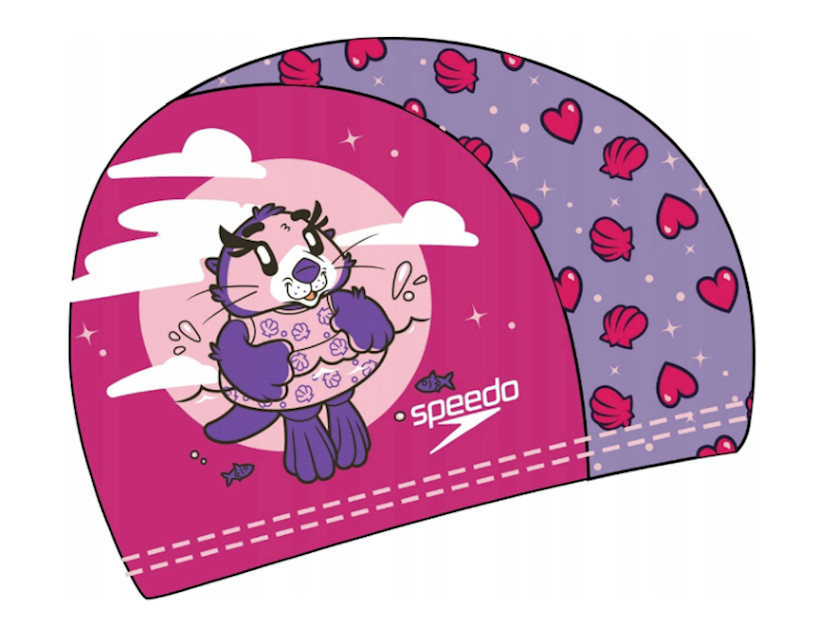Шапочка для плавання Speedo PRINTED POLYESTER CAP IU рожевий, фіолетовий Діт OSFM 8-1224114676
