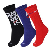 Шкарпетки Nike U NK EVERYDAY PLUS CUSH CREW чорний, синій, червоний Уні 34-38 DH3822-905
