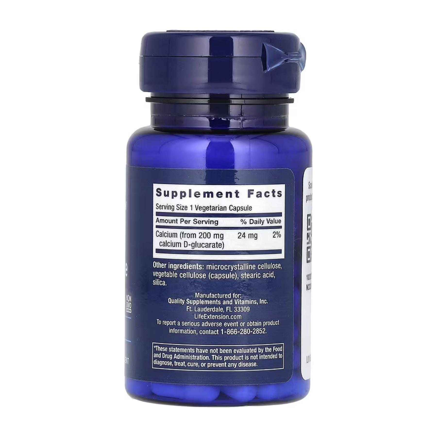 Капсули Life Extension Calcium D-Glucarate 200mg - 60 vcaps 2023-10-4700