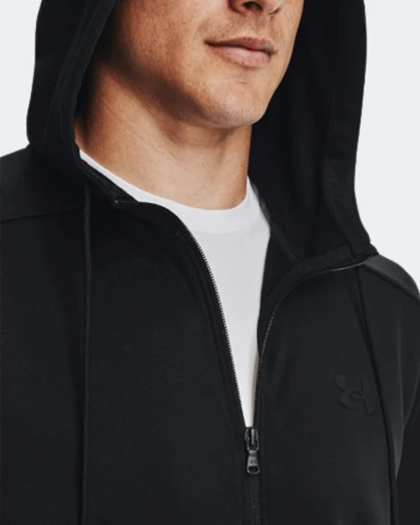 Толстовка UA Armour Fleece FZ Hoodie 1373357-001 Under Armour L Чорний 1373357-001