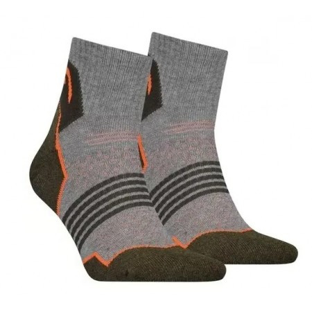 Шкарпетки Head HIKING QUARTER 2P UNISEX сірий, чорний, помаранчевий Уні 39-42 701219909-001