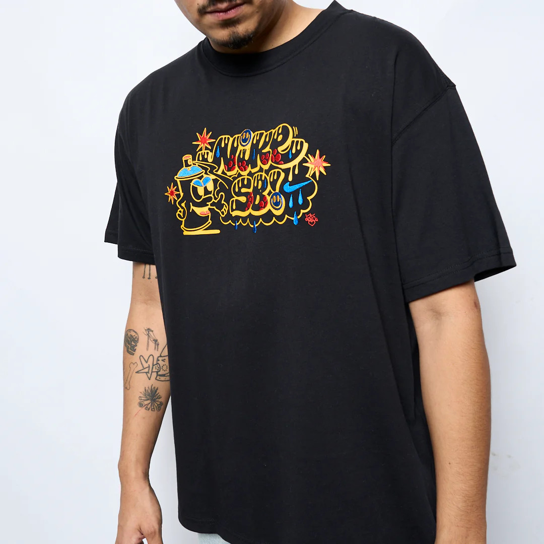 Футболка Nike Tee SB Graffiti Black FZ6712-010