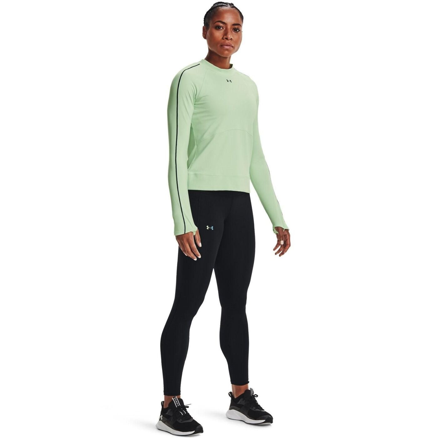 Лонгслів жіночий Under Armour Rush Cg Core Green 1365721-335