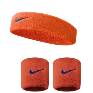 Комплект Nike пов'язка+напульсники помаранчевий N0001544-N0001565-804, Цвет Оранжевый, Размер (Европ N0001544-N0001565-804