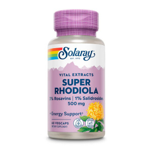 Капсули Solaray Super Rhodiola Root Extract 500mg - 60 vcaps 2023-10-2405