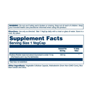 Капсули Solaray Super Rhodiola Root Extract 500mg - 60 vcaps 2023-10-2405