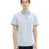 Поло POLO WITH DETAILED COLLAR 1040822-35199 Tom Tailor L Блакитний 1040822-35199