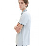 Поло POLO WITH DETAILED COLLAR 1040822-35199 Tom Tailor L Блакитний 1040822-35199