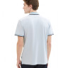 Поло POLO WITH DETAILED COLLAR 1040822-35199 Tom Tailor L Блакитний 1040822-35199
