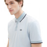 Поло POLO WITH DETAILED COLLAR 1040822-35199 Tom Tailor L Блакитний 1040822-35199