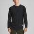 Футболка з довгими рукавами JJENOA TEE O-NECK LS NOOS 12190128-Black-Fit:Relaxed Jack&Jones L Чорний 12190128-BLACK-FIT:RELAXE
