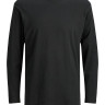 Футболка з довгими рукавами JJENOA TEE O-NECK LS NOOS 12190128-Black-Fit:Relaxed Jack&Jones L Чорний 12190128-BLACK-FIT:RELAXE