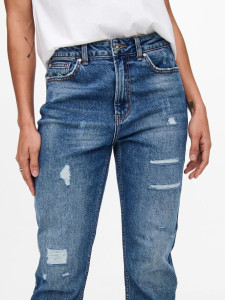 Джинси ONLEMILY HW ST ANK DEST DNM MAS025 15235729-Dark Medium Blue Denim ONLY 27/32 Синій 15235729-DARK MEDIUM BLUE