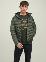Куртка CONTRAST ZIP JJEHERO PUFFER HOOD NOOS 12211785-Rosin Jack&Jones L Хакі 12211785-Rosin CONTRAST Z