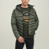 Куртка CONTRAST ZIP JJEHERO PUFFER HOOD NOOS 12211785-Rosin Jack&Jones L Хакі 12211785-Rosin CONTRAST Z