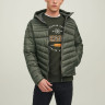 Куртка CONTRAST ZIP JJEHERO PUFFER HOOD NOOS 12211785-Rosin Jack&Jones L Хакі 12211785-ROSIN CONTRAST Z