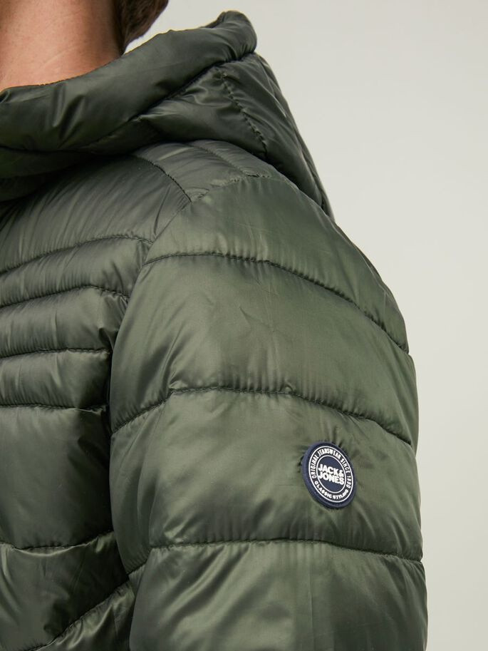 Куртка CONTRAST ZIP JJEHERO PUFFER HOOD NOOS 12211785-Rosin Jack&Jones L Хакі 12211785-Rosin CONTRAST Z