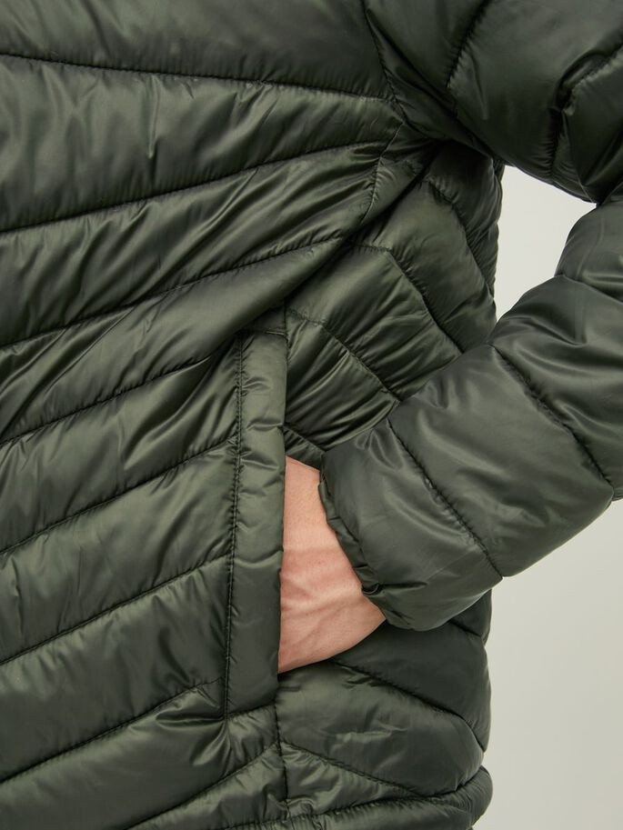 Куртка CONTRAST ZIP JJEHERO PUFFER HOOD NOOS 12211785-Rosin Jack&Jones L Хакі 12211785-Rosin CONTRAST Z
