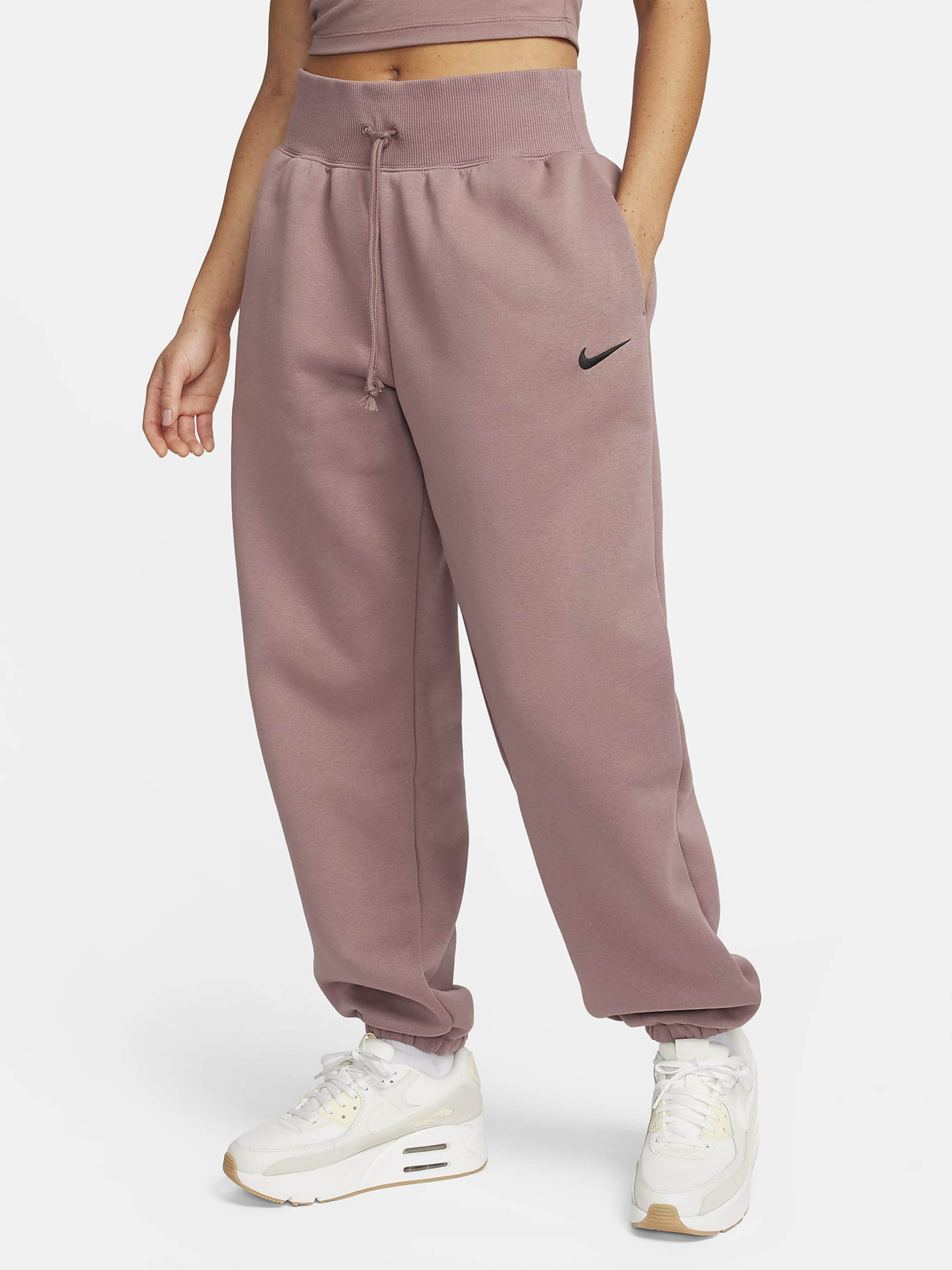 Штани жіночі Nike Sportswear Phoenix Fleece Bordo DQ5887-208