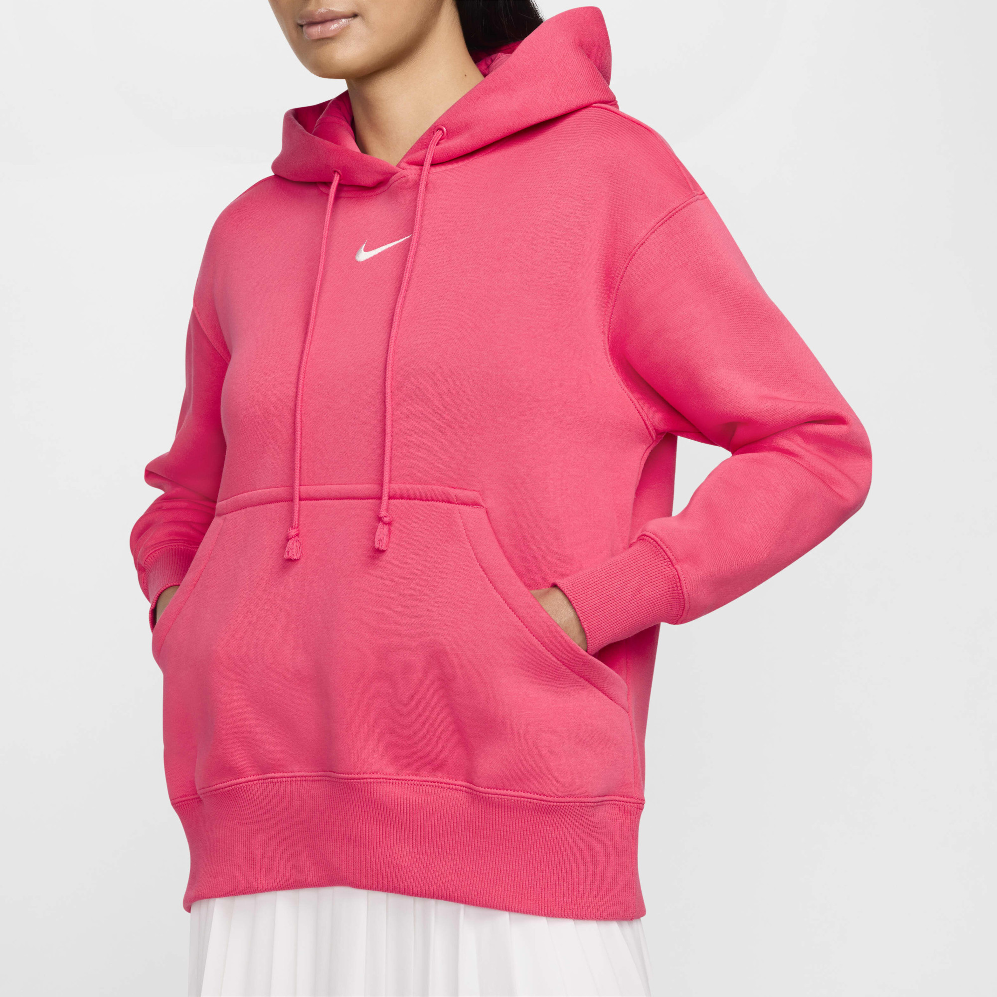 Худі жіноче Nike Sportswear Phoenix Fleece Oversized Pink DQ5860-629