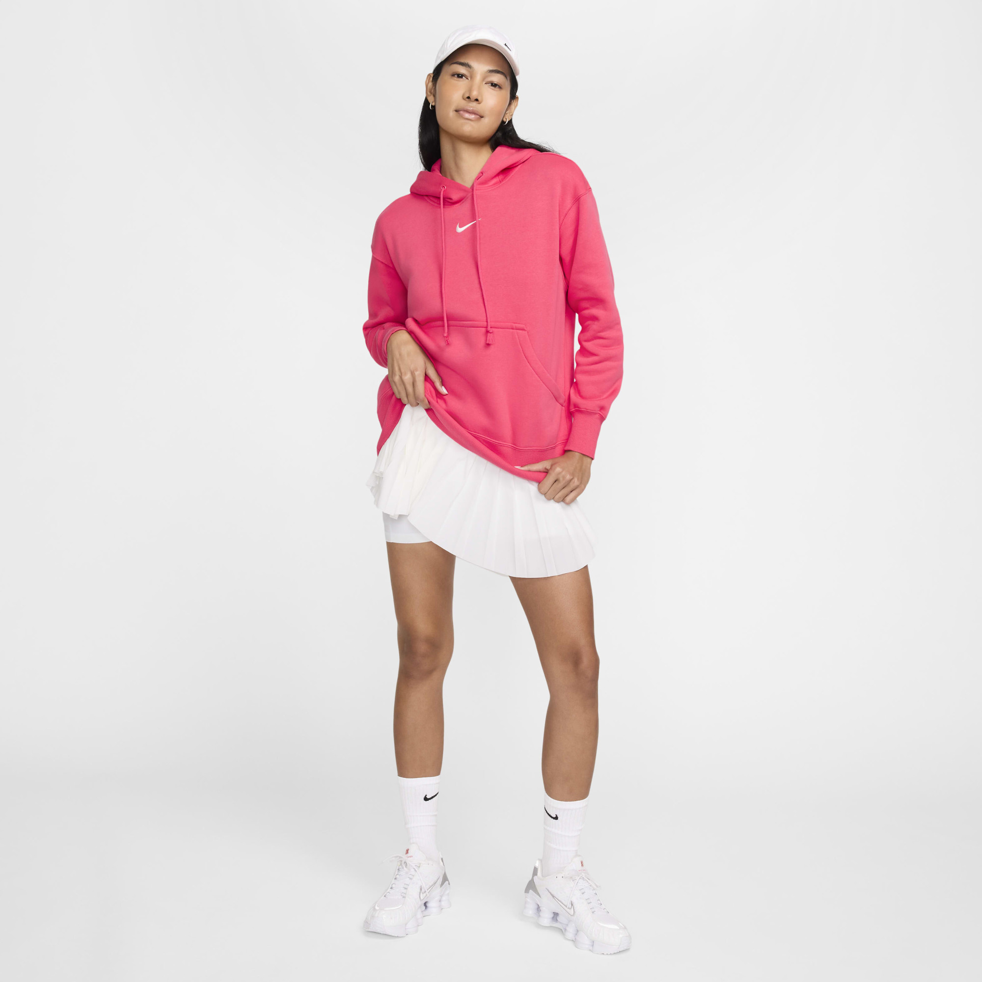 Худі жіноче Nike Sportswear Phoenix Fleece Oversized Pink DQ5860-629