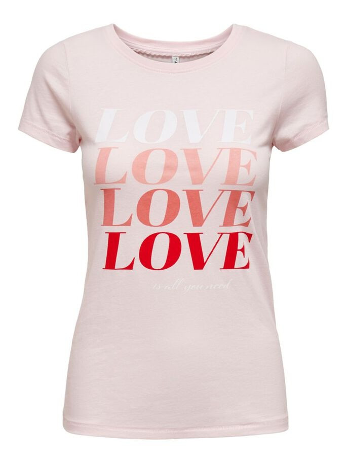 Футболка ONLLOVE LIFE FIT S/S TOP BOX JRS 15226018 Ballerina ONLY S Кремовий 15226018Ballerina