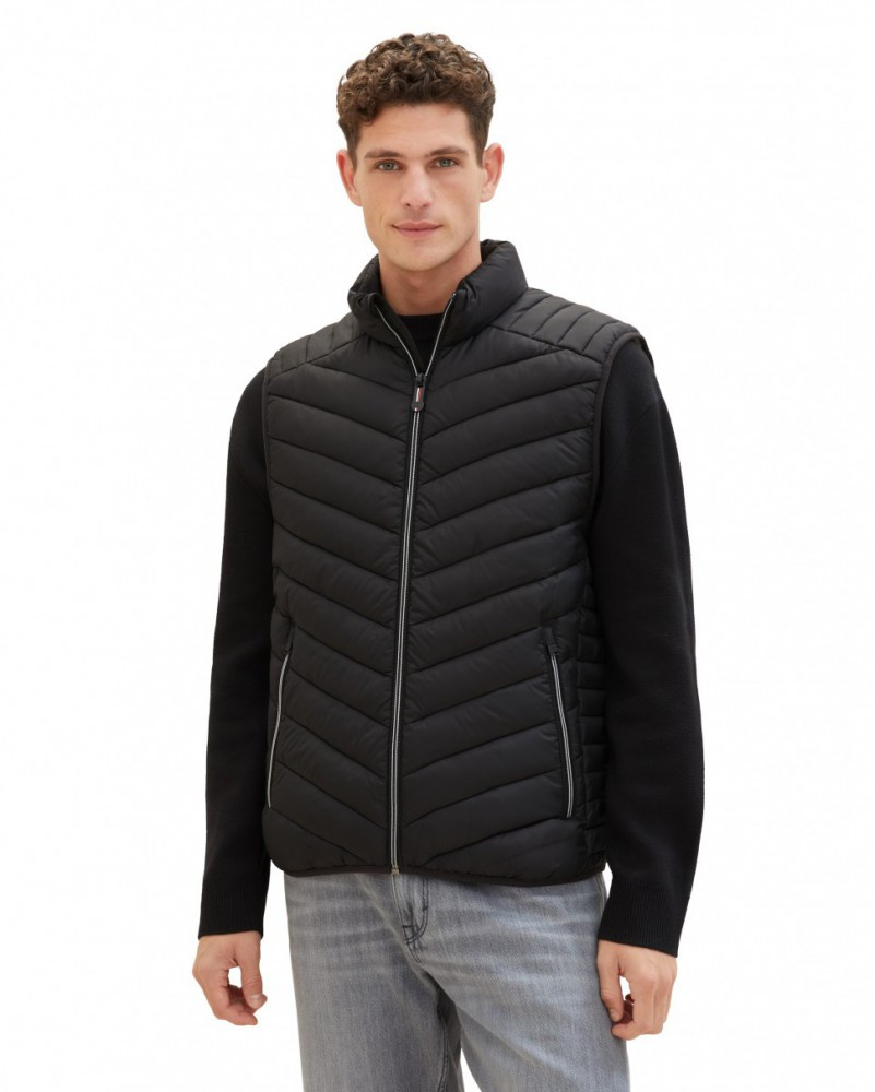 Безрукавка MEN'S LIGHTWEIGHT VEST 1038902-29999 Tom Tailor L Чорний 1038902-29999