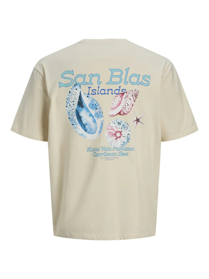 Футболка Jack & Jones JORCONTE TEE SS CREW NECK 12269986-Buttercream