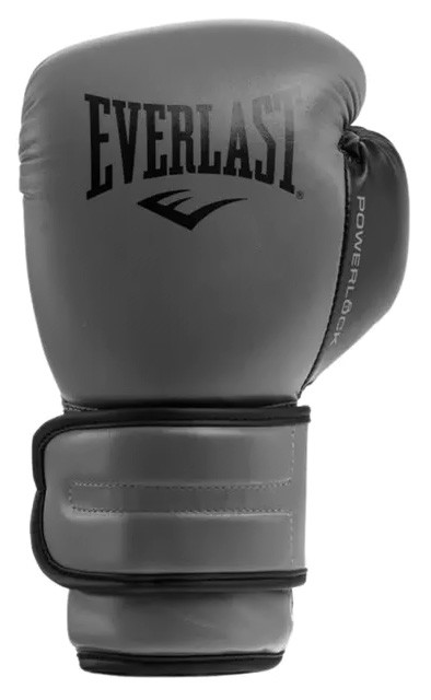 Рукавиці боксерські Everlast POWERLOCK 2R TRAINING GLOVE сірий, чорний Уні 12 унцій P00002305