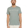 Футболка printed crewneck logo t-shirt 1030527XX1012960 Tom Tailor L Сірий 1030527XX1012960