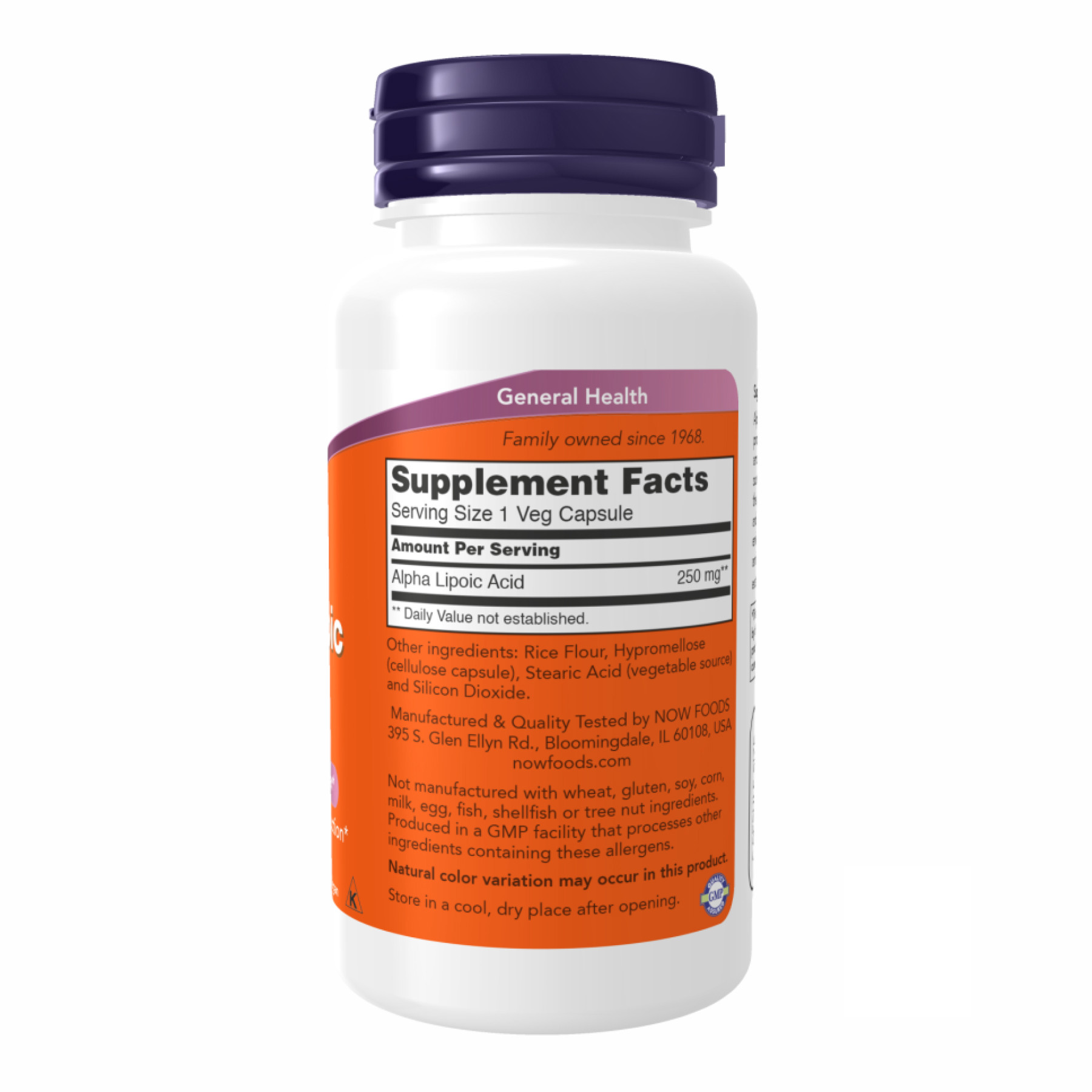 Капсули Alpha Lipoic Acid 250 mg - 60 vcaps 2022-10-0093
