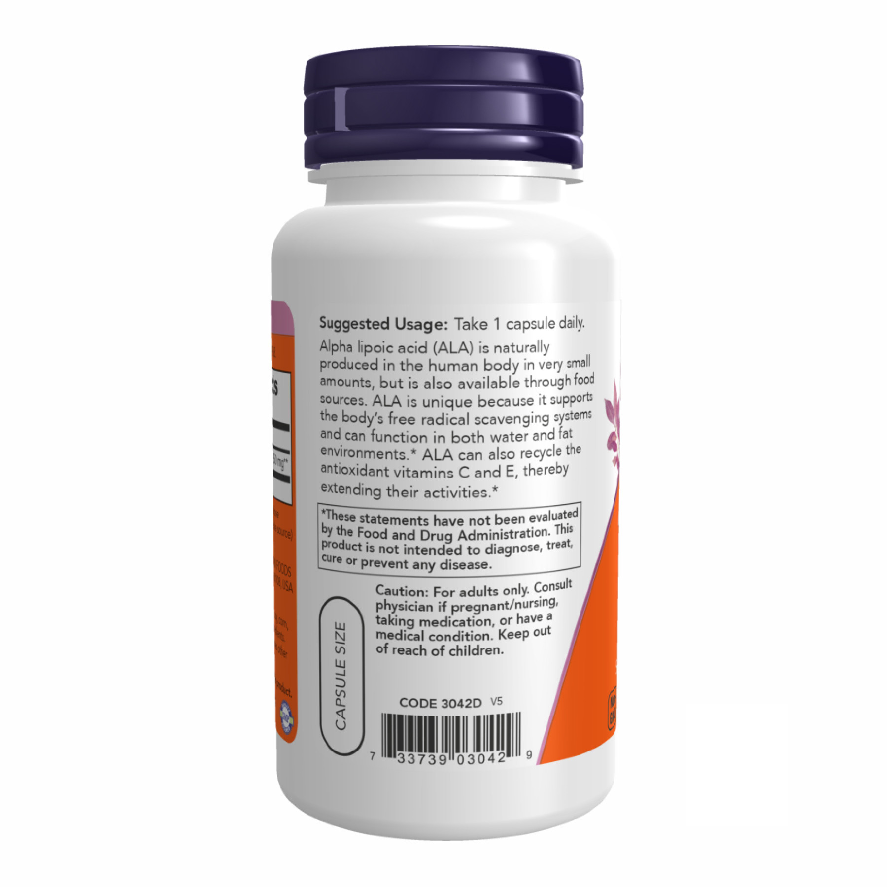 Капсули Alpha Lipoic Acid 250 mg - 60 vcaps 2022-10-0093