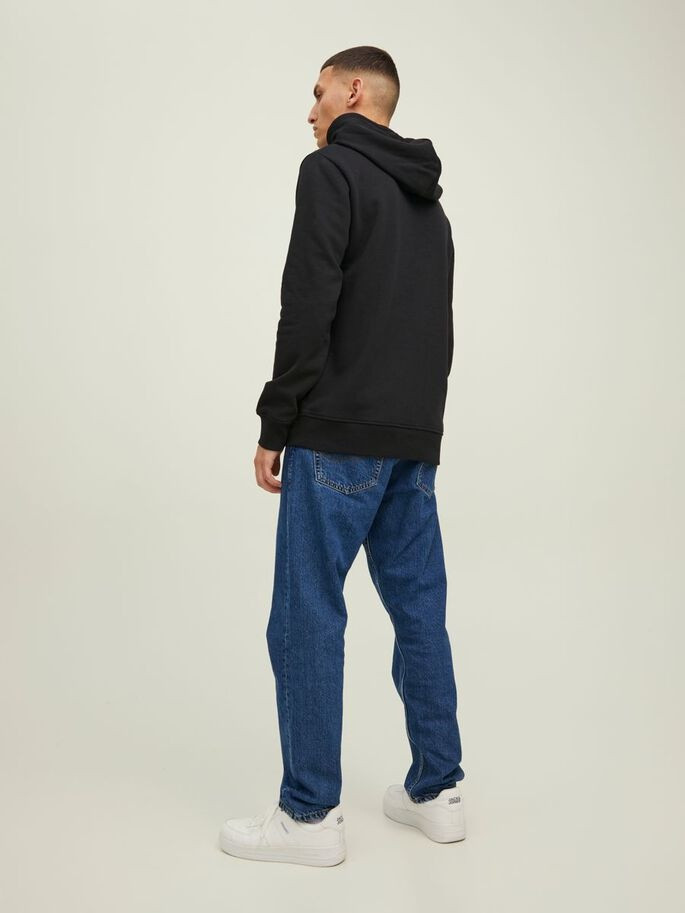 Худі JJSTAMP SWEAT HOOD 12211551-Black Jack&Jones L Чорний 12211551-Black