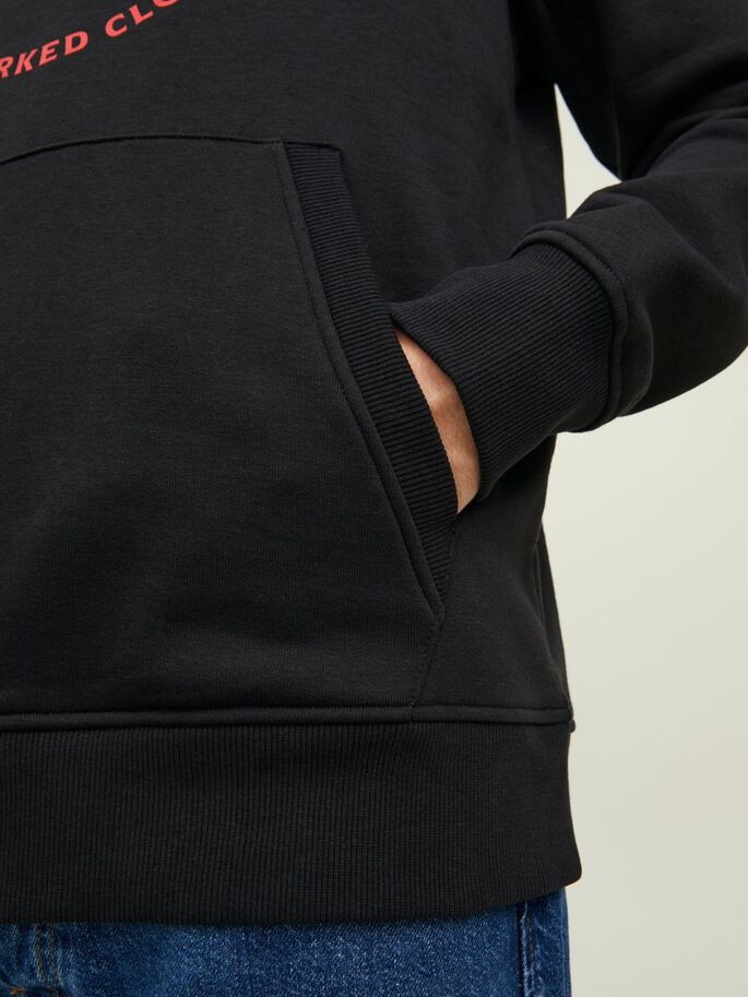 Худі JJSTAMP SWEAT HOOD 12211551-Black Jack&Jones L Чорний 12211551-Black