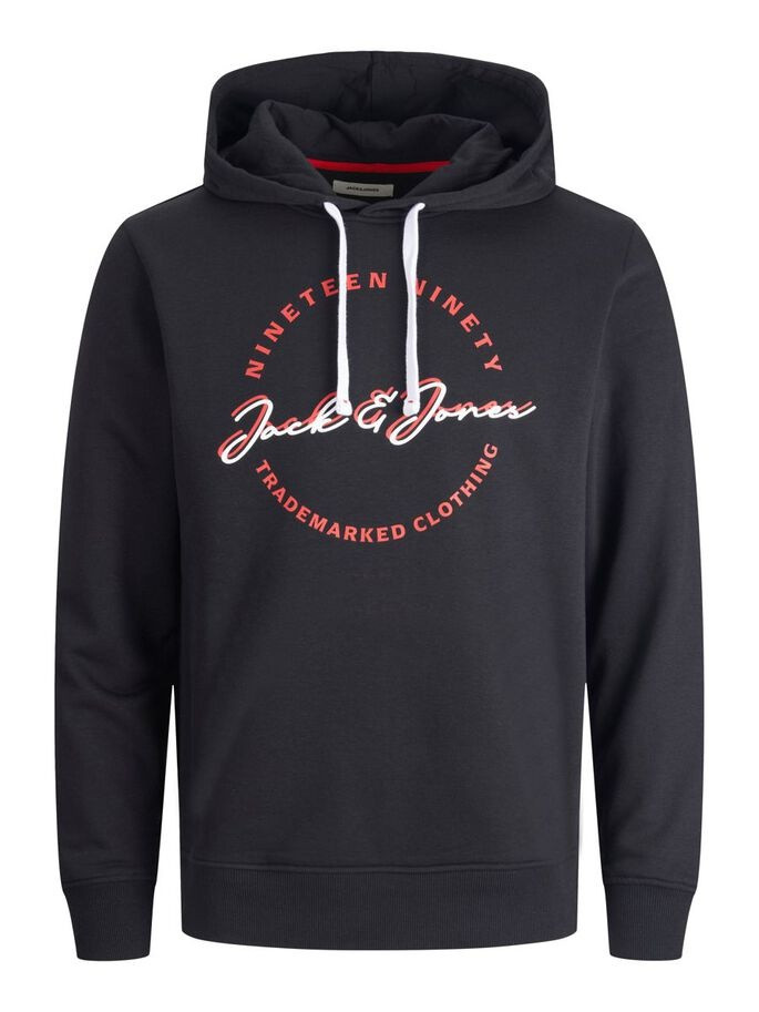 Худі JJSTAMP SWEAT HOOD 12211551-Black Jack&Jones L Чорний 12211551-Black