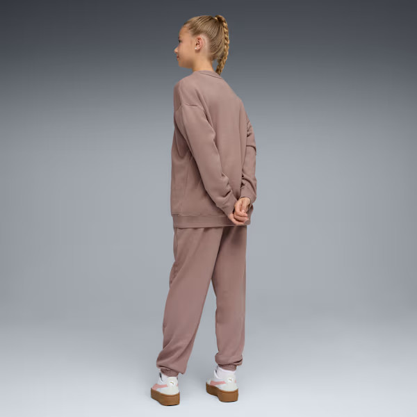 Костюм спортивний підлітковий Loungewear Sweat Suit 69339588 Puma 152 Бежевий 69339588