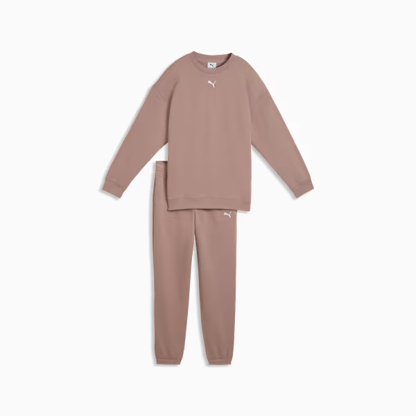 Костюм спортивний підлітковий Loungewear Sweat Suit 69339588 Puma 152 Бежевий 69339588