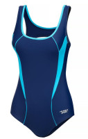 Купальник закритий для жінок Aqua Speed KATE 61574 темно-синій, бірюзовий Жін 36 413-24