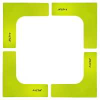 Набір плоских кутових фішок-маркерів Meta Flat Corner Marker Set of 4 лимон Уні 25х25 см 4004000100