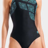 Купальник закритий для жінок Arena KIKKO SWIMSUIT SWIM PRO BACK чорний, бірюзовий Жін 40 010807-580