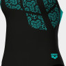Купальник закритий для жінок Arena KIKKO SWIMSUIT SWIM PRO BACK чорний, бірюзовий Жін 40 010807-580
