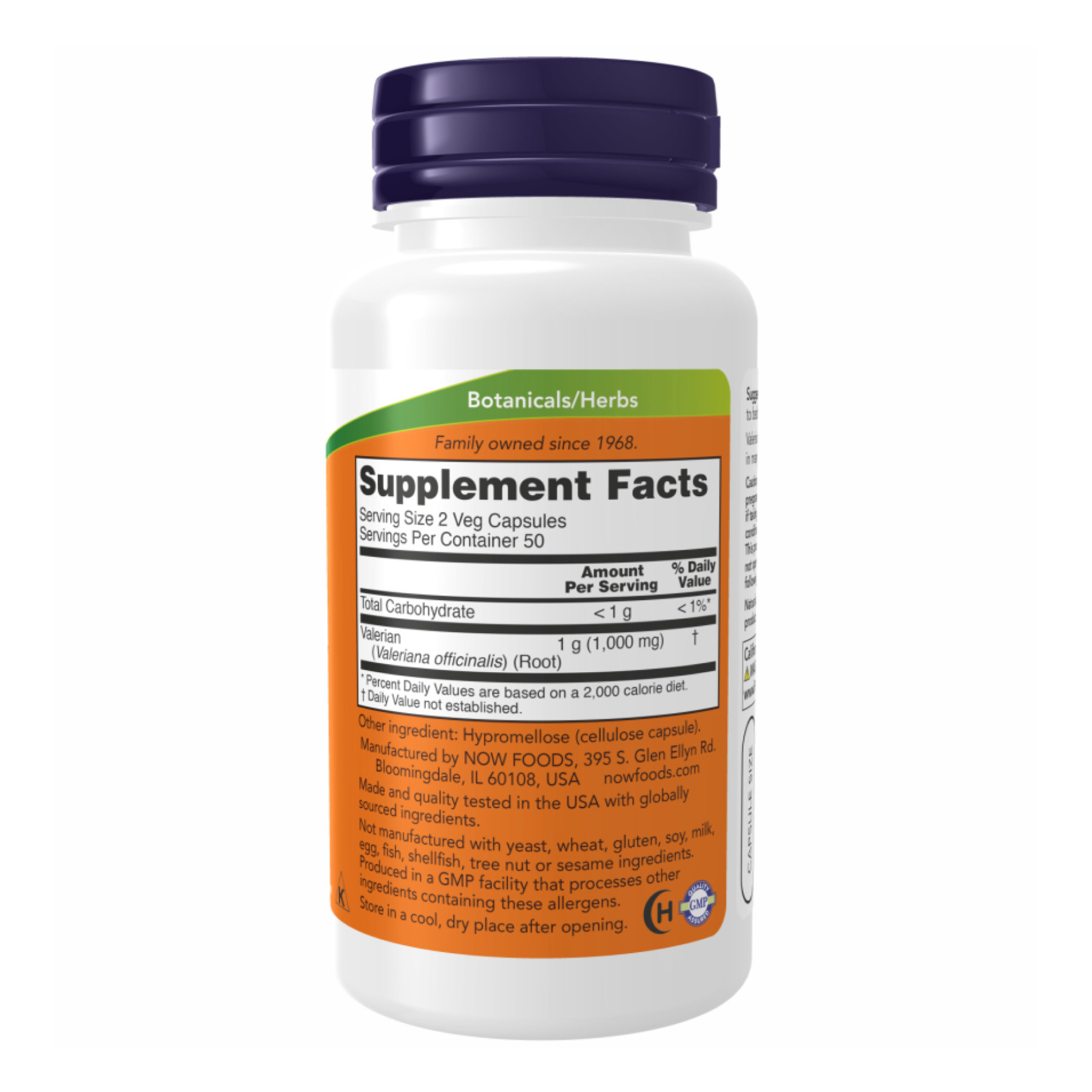 Капсули Valerian Root 500mg - 250 vcaps 2022-10-1366