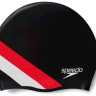 Шапочка для плавання Speedo REV MOUD SILC CAP AU чорний, червоний Діт OSFM 8-0933714662